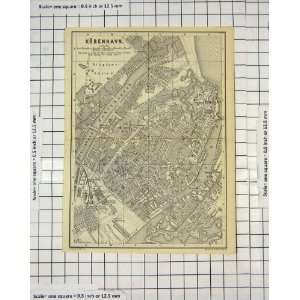  Antique Map Germany Street Plan Kobenhavn Citadellet: Home 