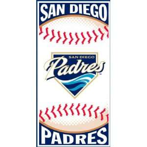 San Diego Padres Centerfield 30x60 Beach Towel:  Sports 