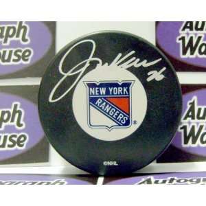 Joey Kocur Autographed Hockey Puck (New York Rangers):  