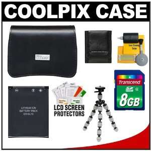  Nikon Coolpix 13058 Leather Digital Camera Case with 8GB 