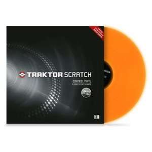 Native Instruments Traktor Scratch Control Vinyl   Fluorescent Orange