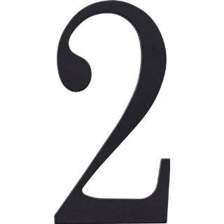    BL 6 Inch The Traditionalist House Number 1, Black