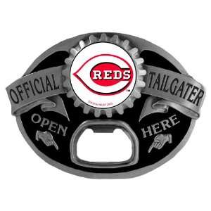   Reds MLB Bottle Opener Tailgater Belt Buckle: Sports & Outdoors