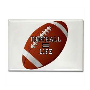  Rectangle Magnet Football Equals Life 