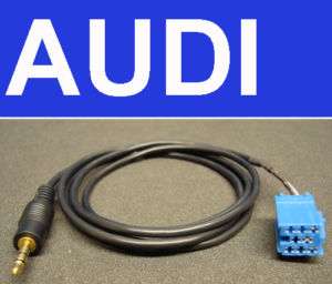 AUDI 3.5MM 1/8 AUDIO JACK AUX INPUT CABLE FOR iPOD   