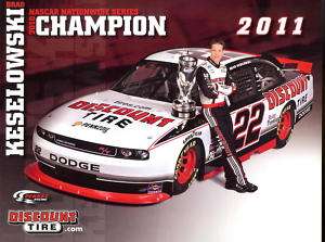 2011 Brad Keselowski #22 Discount Tire NASCAR Postcard  