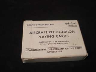 AIRCRAFT RECOGNITION PLAYING CARDS ~ GRAPHIC TRAINING AID ~ COMPLETE 