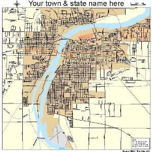  Street & Road Map of Bay City, Michigan MI   Printed 