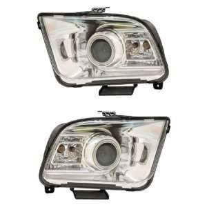 FORD MUSTANG 05 09 PROJECTOR HEADLIGHT G2 HALO CHROME CLEARCCFL(2010 