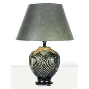  Frederick Cooper Larry Laslo Oxidized Swirl Table Lamp 