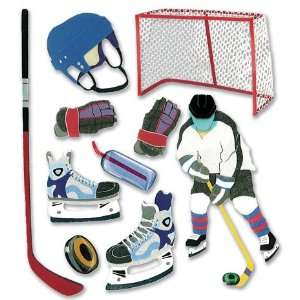  Jolees Boutique Dimensional Stickers Hockey   626234 