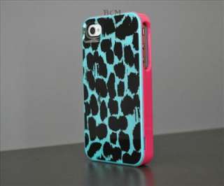   Blue Leopard fashionable 3in1 Case Cover For iphone 4 4G 4S New  