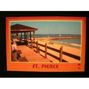 Picnic/Beach Area, Fort Pierce, Florida Postcard