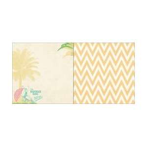  Palm Beach Double Sided Paper 12X12 Palm Beach Girl; 25 Items/Order