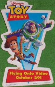 Disney October 29 1996 Toy Story Video Promo Button  
