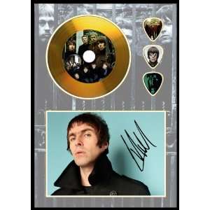  Beady Eye Oasis Liam Gallagher Gold Disc & Guitar Picks 