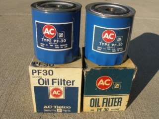 Pair of New NOS AC Delco PF 30 PF 30 Oil Filters  
