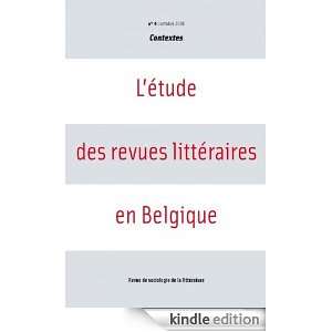 2008   Létude des revues littéraires en Belgique   Contextes 