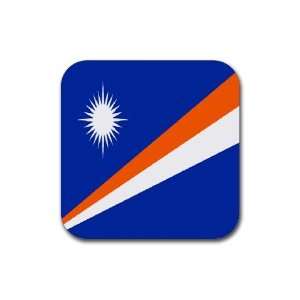  Marshall Islands Flag Square Coasters (Set of 4)