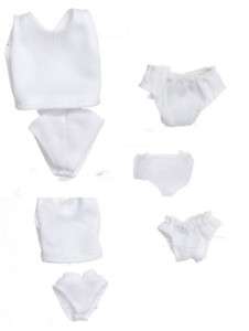   miniature DOLL UNDERWEAR CLOTHING 1.12 WHITE FITS TOWN SQUARE DOLLS