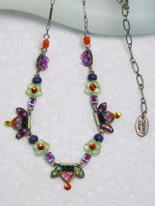 Dainty AYALA BAR Hand Crafted Mixed Material Tile Necklace  