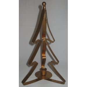   Gold Metal Christmas Tree Tall Candle Holder: Everything Else