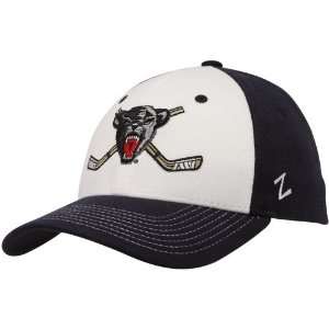   Black Bears White Navy Blue Hockey Sticks Z Fit Hat