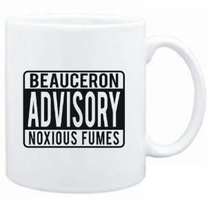   Mug White  Beauceron ADVISORY NOXIOUS FUMEs Dogs