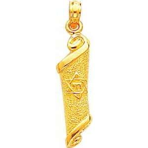  14K Gold Torah Star of David Pendant Jewelry