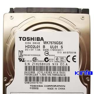 Toshiba 2.5 SATA II 750G 750GB Laptop Notebook HDD Hard Drive  