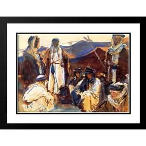   Singer 38x28 Framed and Double Matted Bedouin Camp