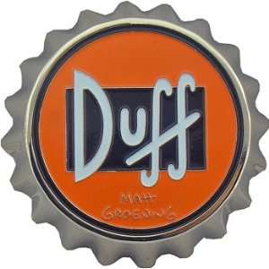   The Simpsons DUFF Belt Buckle Beer bottle cap: Everything Else