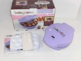 Babycakes Cake Pop Donut Hole Maker Purple Nonstick Bakeware CP 94LV 