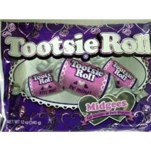Tootsie Roll Midgees Valentines Day Candy Sweetheart Messages on 
