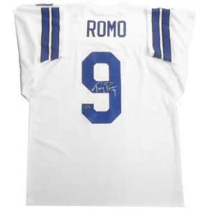  Tony Romo Autographed White Custom Jersey: Sports 