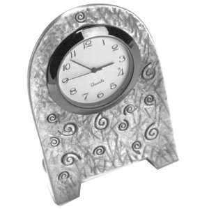  Spiral Pewter Clock
