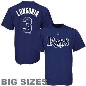  Majestic Tampa Bay Rays #3 Evan Longoria Navy Blue Player 