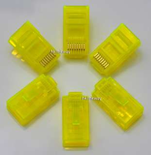 40pcs Coloured Cat5e Connector RJ45 8P8C Modular Plugs  