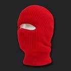 Solid Red 1 Hole Knit Face Mask Stocking Cap Balaclava