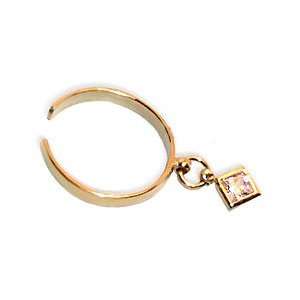    10 KT Yellow Gold Cubic Zirconia Toe Ring 10k Toering: Jewelry
