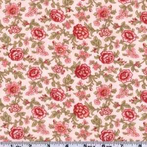  45 Wide Moda Simplicity Cottage Pink Fabric By The Yard 
