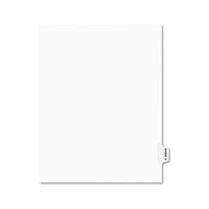   Side Tab Dividers, Exhibit S, Letter, White, 25/Pack