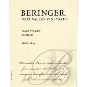  2008 Beringer Napa Merlot 750ml Grocery & Gourmet Food