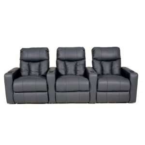  12002 Home Theater Seating   Row of 4 (Black): Home 