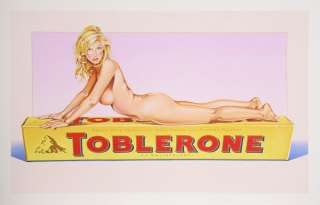 Toblerone pop art pin up girl Giclee print Mel Ramos 12x16 new 