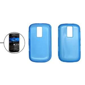   Soft Plastic Case Cover Blue for Blackberry Bold 9000: Electronics