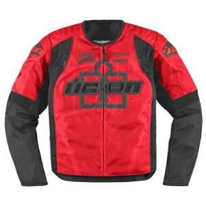  Icon Overlord Type 1 Motorcycle Jacket   Red Medium 