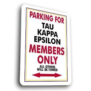  Tau Kappa Epsilon No Parking Sign Patio, Lawn & Garden