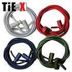 Pairs of No Tie Elastic Shoe Laces Red / White / Navy / Green L1 