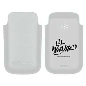  Lil Wayne Tag on BlackBerry Leather Pocket Case 